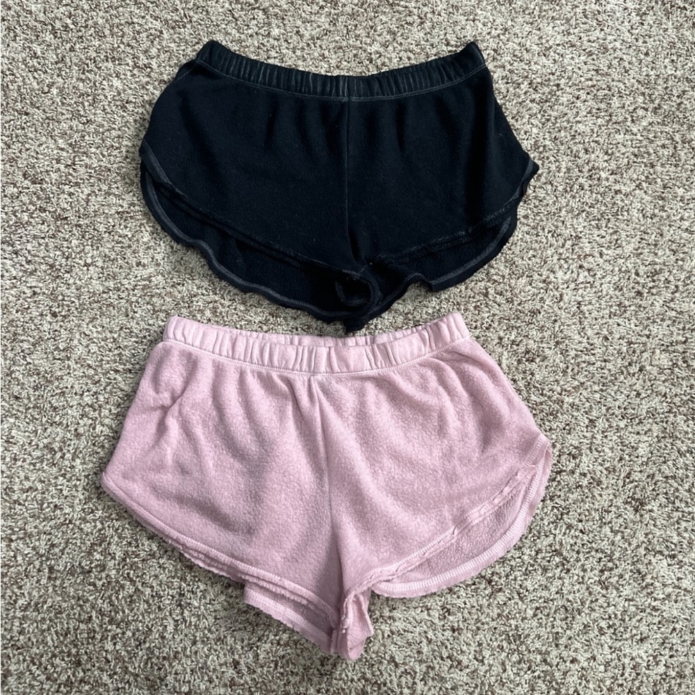 Forever 21 Lounge Shorts Bundle Pink & Black Size Small Pajama Shorts